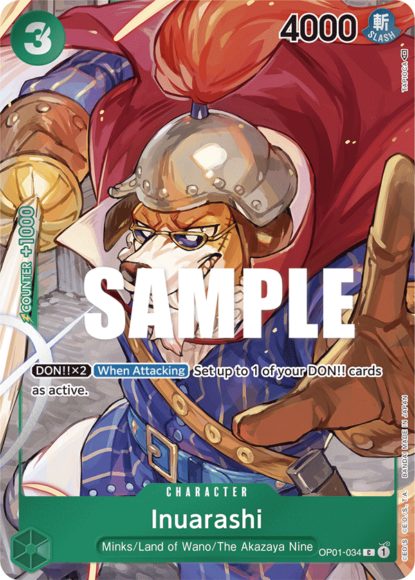 Inuarashi (Box Topper) — Romance Dawn