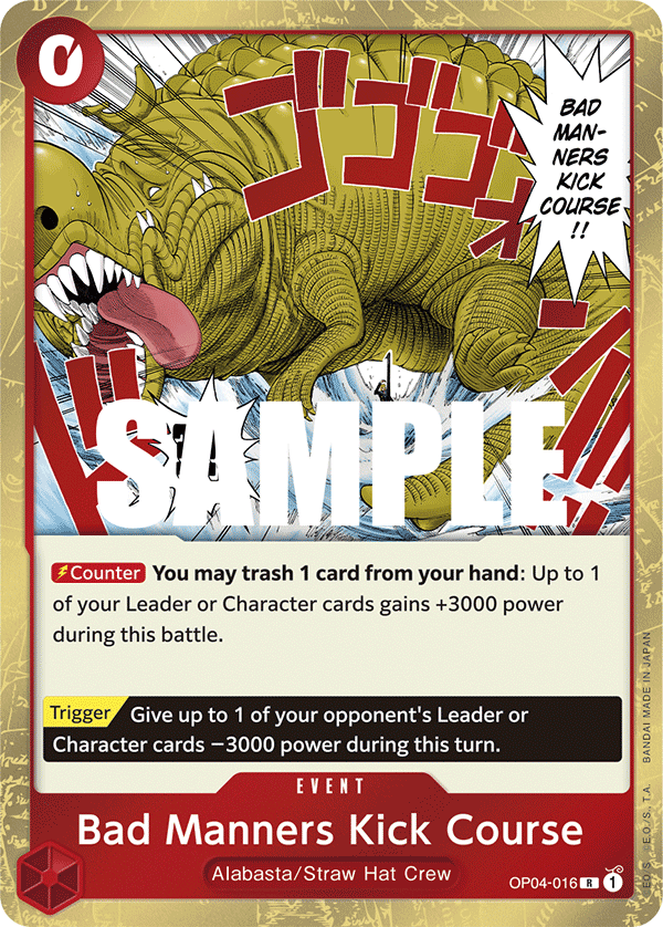 Bad Manners Kick Course — Kingdoms of Intrigue
