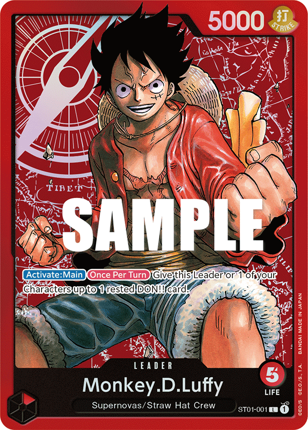 Monkey.D.Luffy (001) — Starter Deck 1: Straw Hat Crew