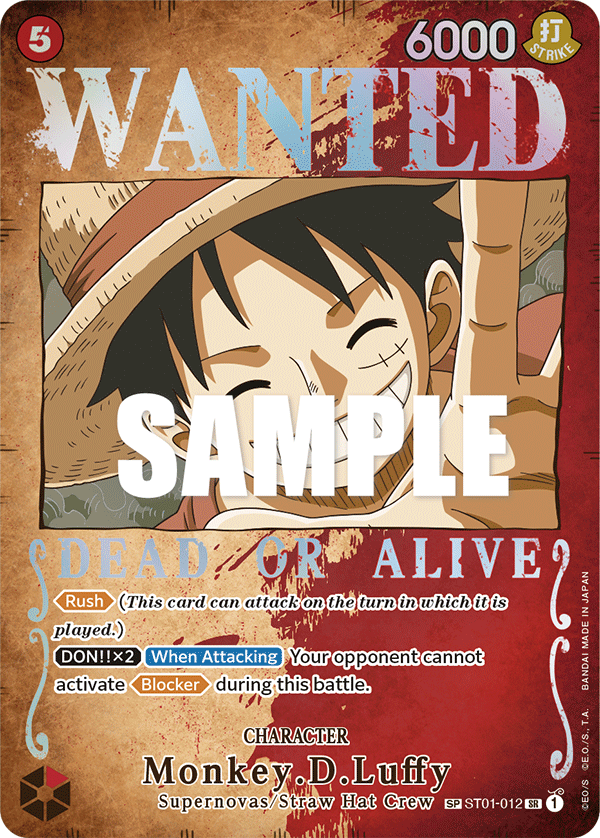 Monkey.D.Luffy (Wanted Poster) — Pillars of Strength
