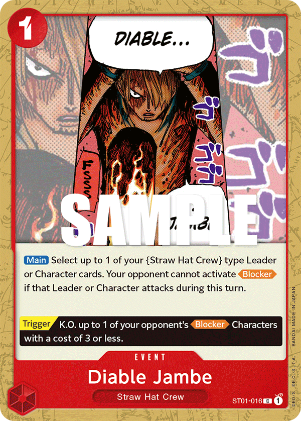 Diable Jambe — Starter Deck 1: Straw Hat Crew