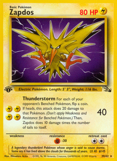 Zapdos — Fossil