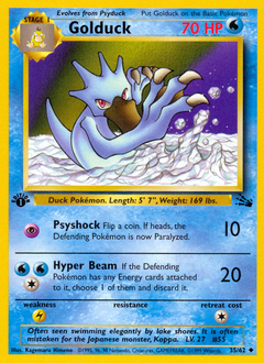 Golduck — Fossil
