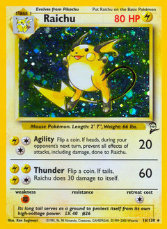 Raichu — Base Set 2