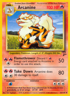 Arcanine — Base Set 2