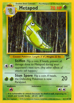 Metapod — Base Set 2