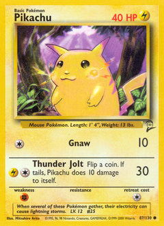 Pikachu — Base Set 2