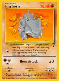 Rhyhorn — Base Set 2