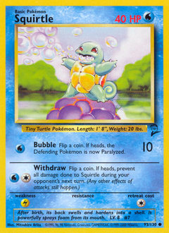 Squirtle — Base Set 2