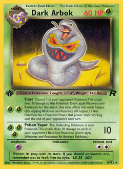 Dark Arbok — Team Rocket