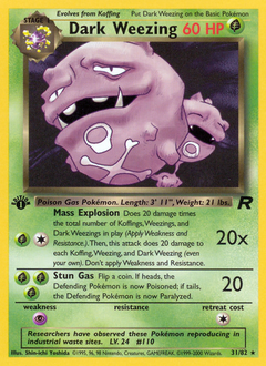 Dark Weezing — Team Rocket