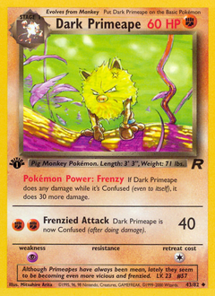 Dark Primeape — Team Rocket