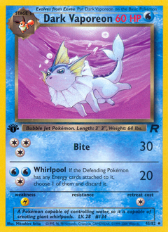 Dark Vaporeon — Team Rocket