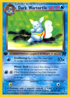 Dark Wartortle — Team Rocket