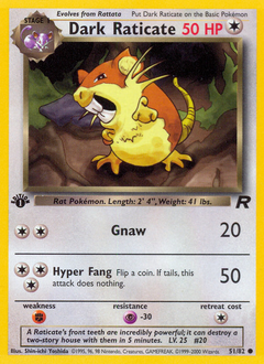Dark Raticate — Team Rocket