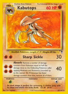 Kabutops — Legendary Collection