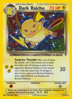 Dark Raichu — Legendary Collection