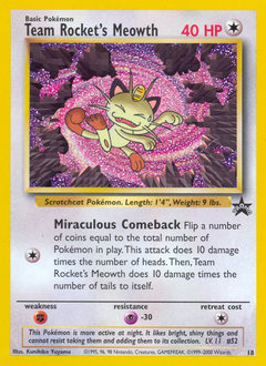 Team Rocket's Meowth — Wizards Black Star Promos