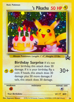 _____'s Pikachu — Wizards Black Star Promos