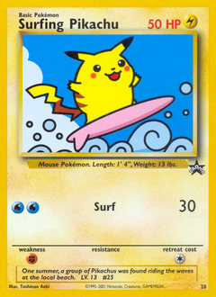 Surfing Pikachu — Wizards Black Star Promos