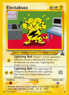Electabuzz — Wizards Black Star Promos