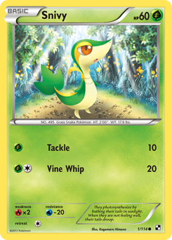 Snivy — Black & White