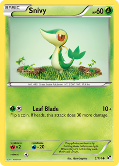 Snivy — Black & White