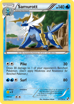 Samurott — Black & White