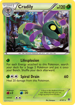 Cradily — Plasma Blast