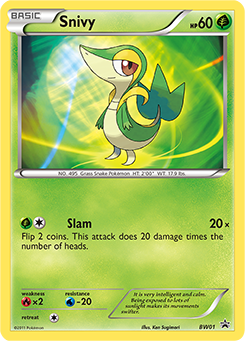 Snivy — BW Black Star Promos