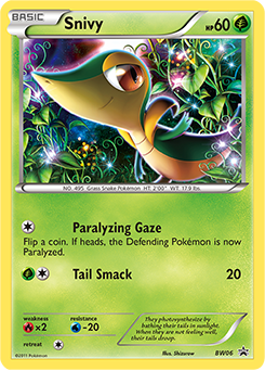 Snivy — BW Black Star Promos