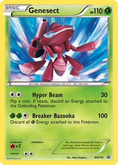 Genesect — BW Black Star Promos