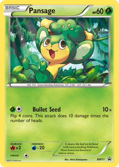 Pansage — BW Black Star Promos