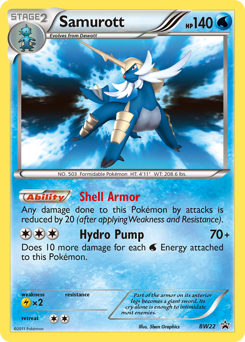 Samurott — BW Black Star Promos