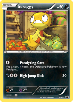 Scraggy — BW Black Star Promos