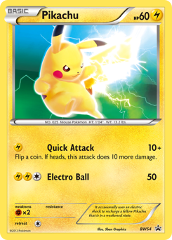 Pikachu — BW Black Star Promos