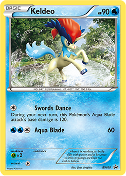 Keldeo — BW Black Star Promos