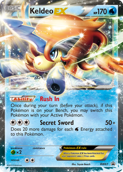 Keldeo-EX — BW Black Star Promos
