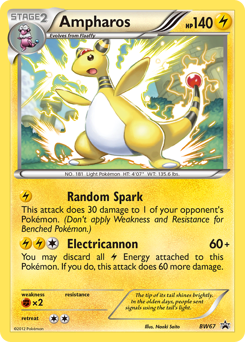 Ampharos — BW Black Star Promos