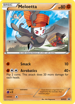 Meloetta — BW Black Star Promos