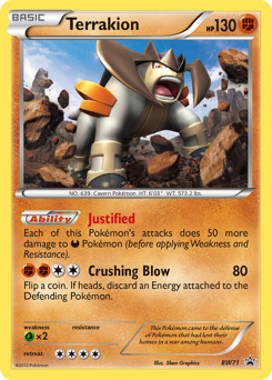 Terrakion — BW Black Star Promos