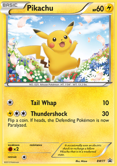 Pikachu — BW Black Star Promos