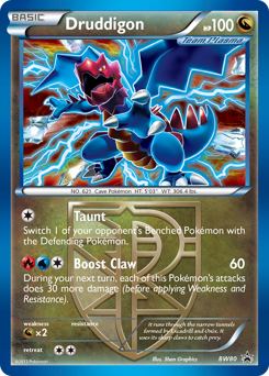 Druddigon — BW Black Star Promos