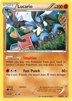 Lucario — BW Black Star Promos