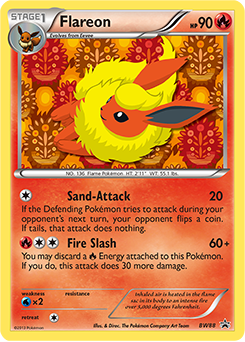 Flareon — BW Black Star Promos