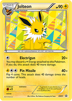 Jolteon — BW Black Star Promos