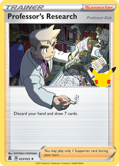 Professor's Research (Professor Oak) — Celebrations
