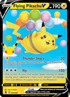 Flying Pikachu V — Celebrations
