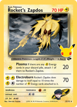 Rocket's Zapdos — Celebrations: Classic Collection