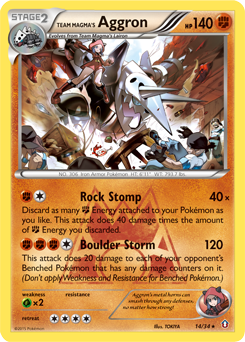 Team Magma's Aggron — Double Crisis